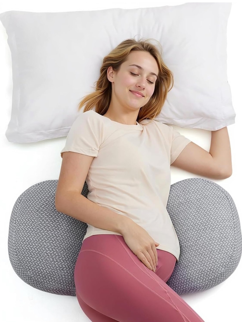 Momcozy Portable Pregnancy Pillow Wedge Maternity Support Travel Wedge Pillow